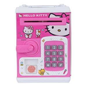 گاوصندوق اثر انگشتی رمز دار باتری خور طرح هلو کیتی مدل 3002